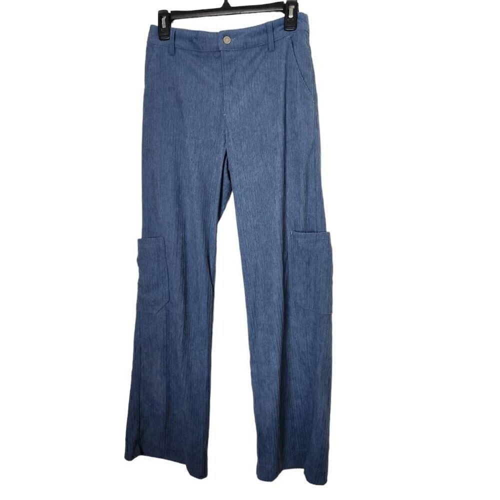 Wild Fable wide leg pants blue pockets corduroy lagenlook XXS